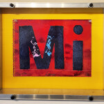 MI (ANTHOV), Nov 1/22, 1991 / Feb 5, 1992, watercolour and stamp pad ink on paper, 14" x 17" x 2"