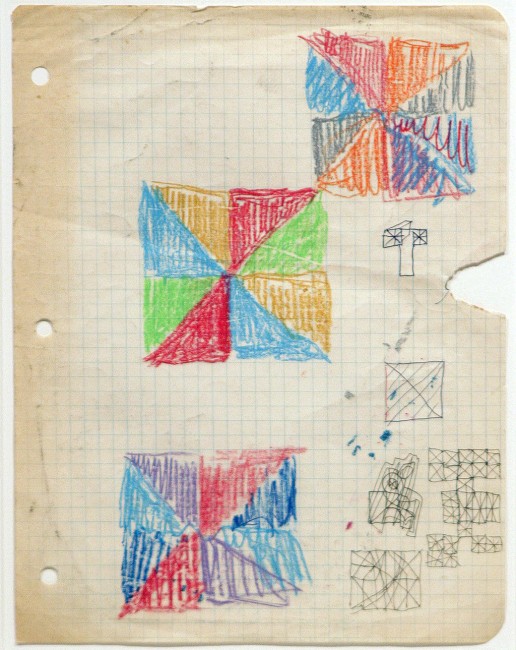 Etude de coleurs - Studies for Opposition Triangular, Guido Molinari, 1971