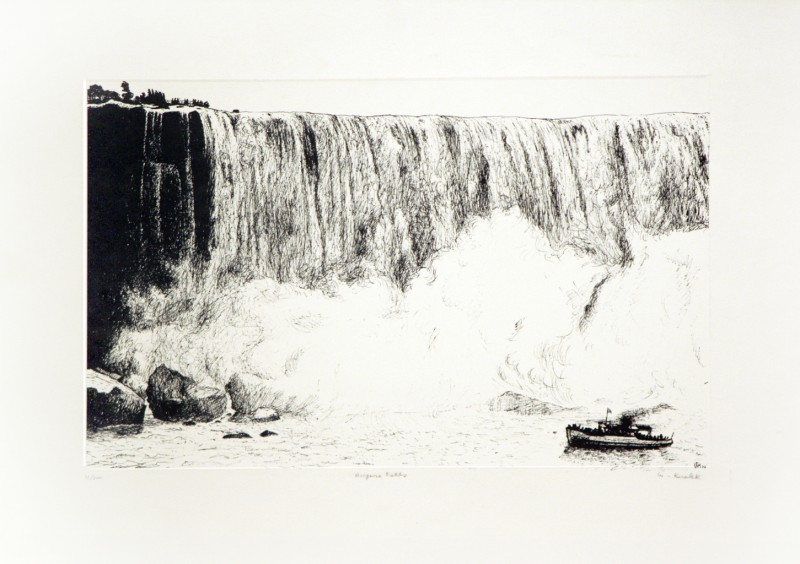Niagara Falls, William Kurelek, 1973