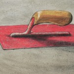 Pink Trowel, William Kurelek, 1975