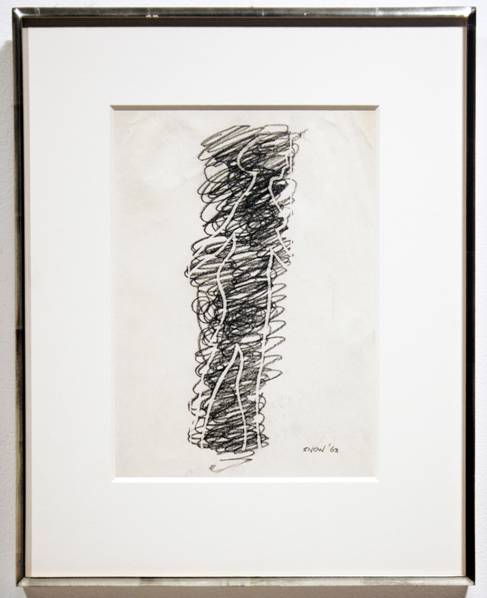Michael Snow, 1963, graphite on paper, 11" x 8"