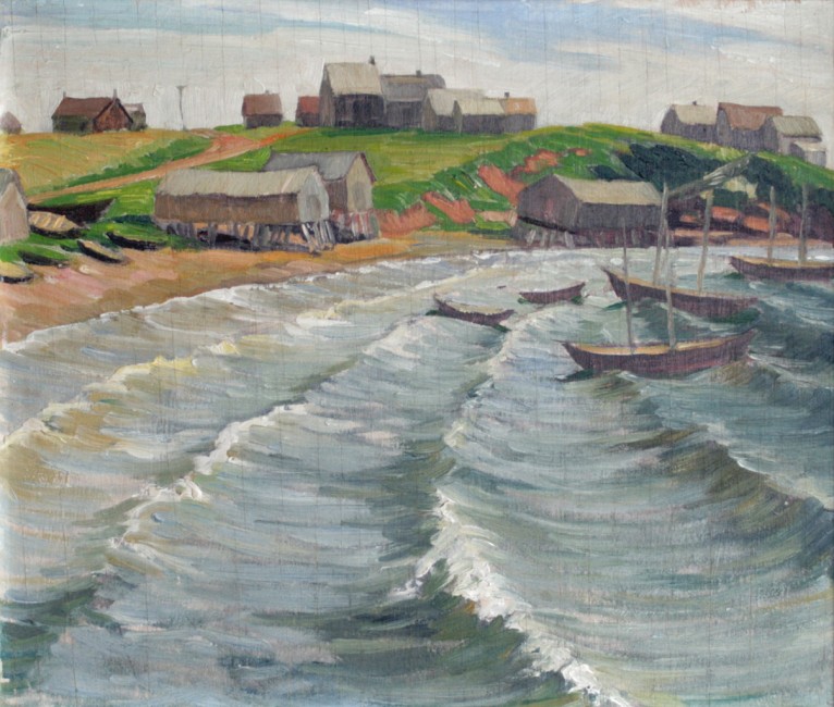 Doris McCarthy, Belle Anse, Gaspe, ca.1934, oil on panel,  11.5x13.5in_1024