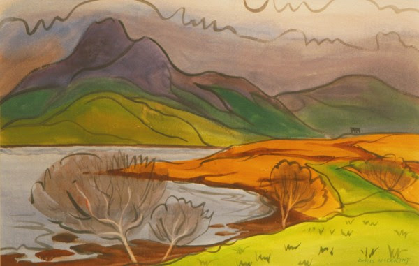 Doris McCarthy, Coming Storm in Ireland, 1999, watercolour on paper, 15 X 22 in