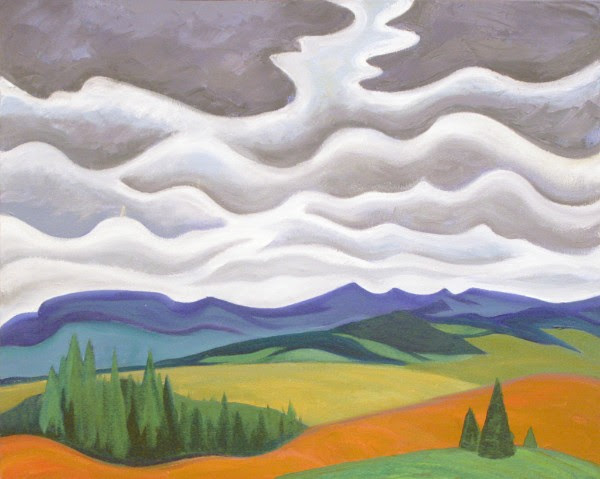 Storm Clouds in the Foothills, Doris McCarthy, 1999