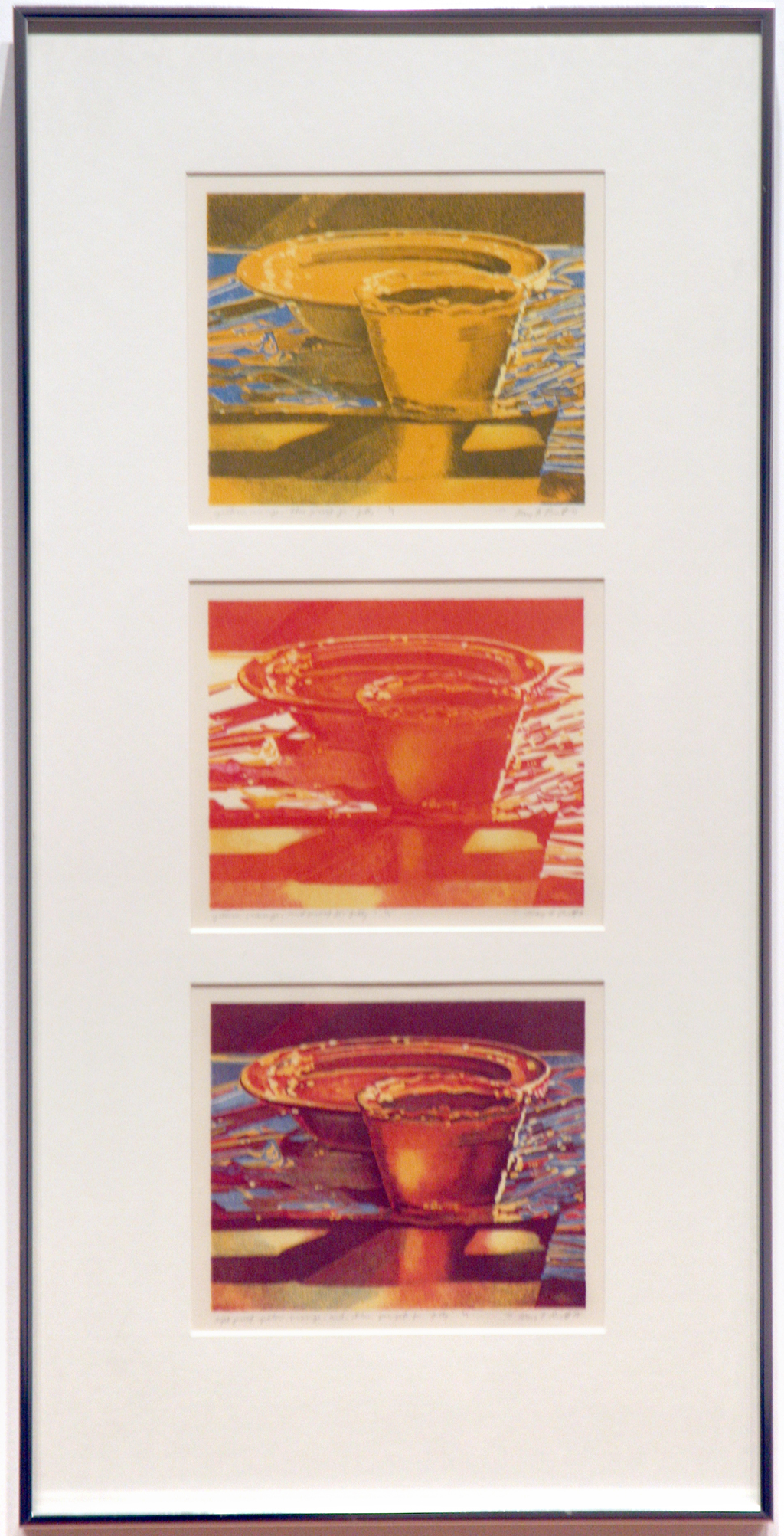 Mary Pratt, Jelly, 1978, hand pulled lithograph, three colour proofs