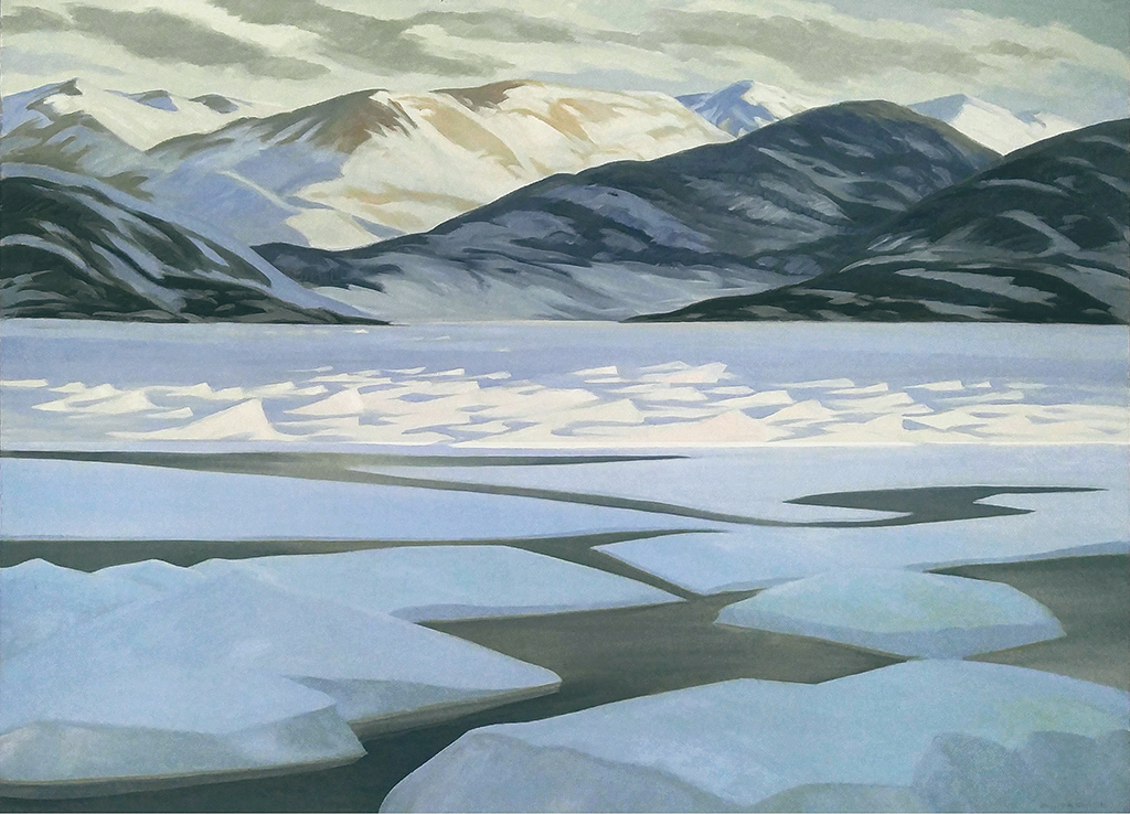 Doris McCarthy, Pressure Ice in Late Light, Broughton Island, 1984, oil on canvas