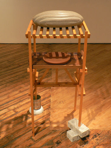 Ted Rettig, again and again, 1982-2006, mixed media, 42” x 22” x 26”